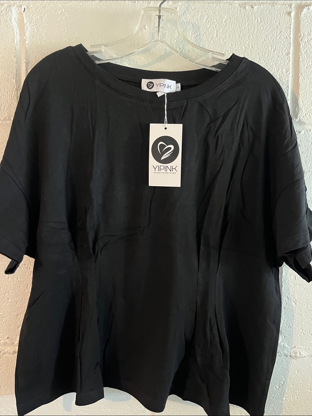 YPink Darted Tshirt- Large